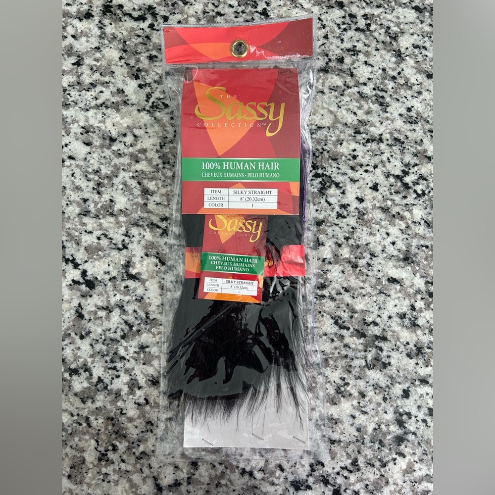 Sassy Brand new 100% Human Hair Extensions Sew-In. 8”